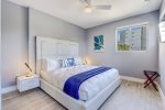 Third bedroom extends a queen-sized bed, paired w/ ultra-soft covers & sheets